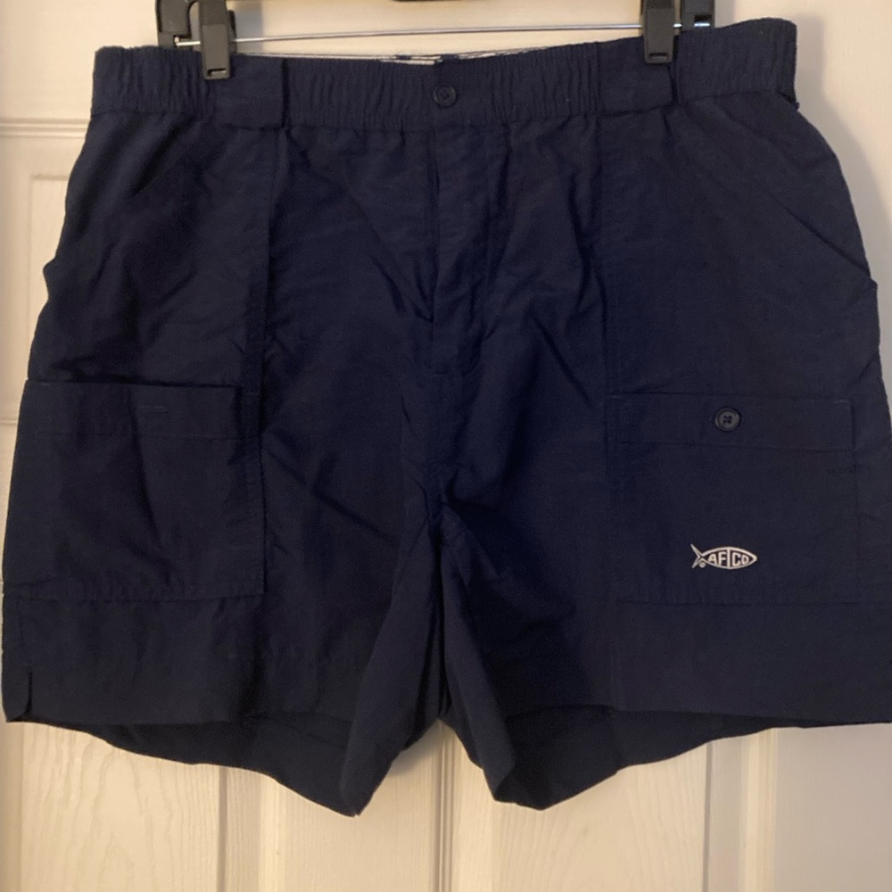 AFTCO Men's Dark Blue Cargo Fishing Shorts